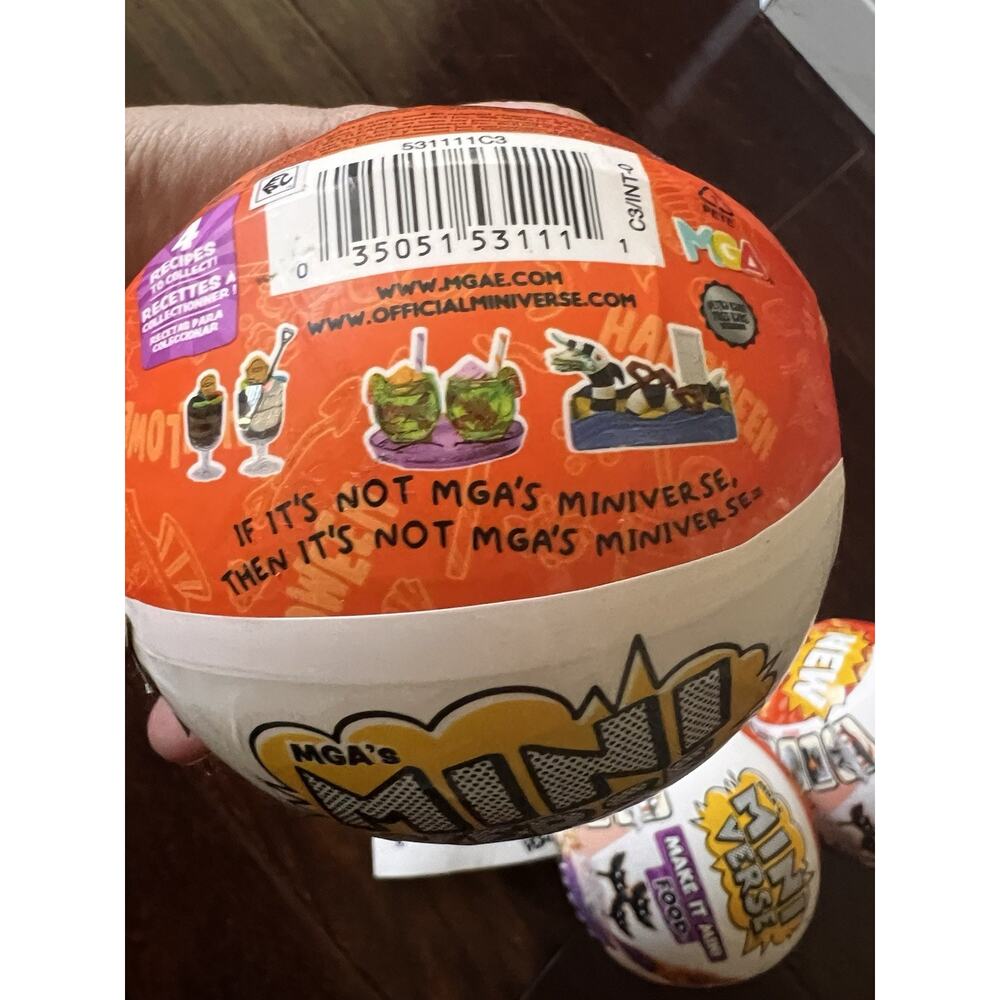 MGA'S Mini Verse Make It Mini Food: Beetlejuice Halloween Series 2- Lot of 3 - Picture 6 of 6